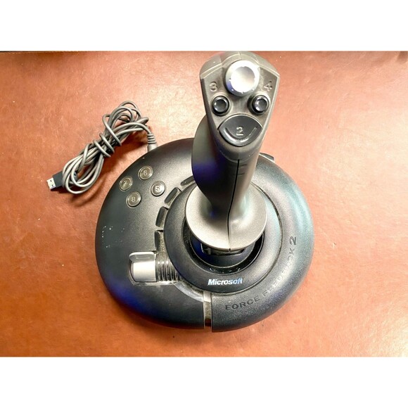 Microsoft SideWinder Force Feedback 2 Joystick Controller X05-92622 -Gently Used - Picture 1 of 6